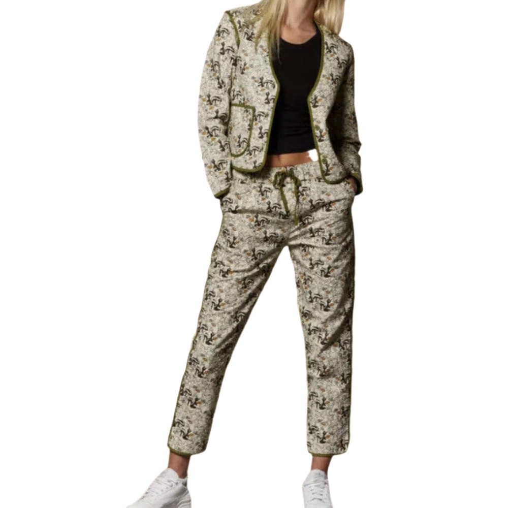 Disney NWT Bambi & Flower Quilted Cotton Cropped Drawstring Pants 2X NEW